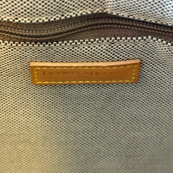 Dooney & Bourke Green and Tan Satchel - Picture 7 of 10
